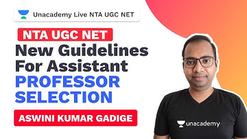 NTA UGC NET 2020 | New Guidelines for Assistant Professor Selection | Aswini Gadige