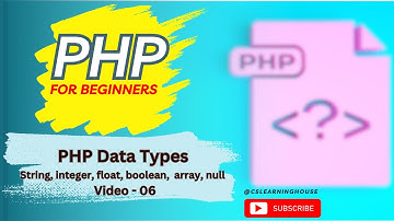 PHP Data Types in Urdu / Hindi with English Sub-titles Vdo-06 | CSLearningHouse