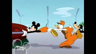 Mickey Donald and Goofy in a Tug of War with Petes Car for 10 Hours