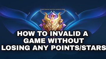 HOW TO INVALID A GAME WITHOUT LOSING ANY POINTS OR STARS