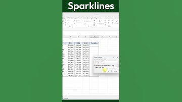 Add SPARKLINES to Your Excel Reports in Seconds!