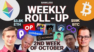 ROLLUP: Coinbase NFTs | Bitcoin ETF | DeFi 2.0 | Andrew Yang | Joe Biden