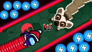 SNAKE IO NEW JUNGLE EVENT!! THE RED CREWMATE VS THE LAMAR   SNAKE IO EPIC BATTLE IS HERE !!