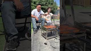If you enjoy outdoor barbecues, try this new type of rotating barbecue grill. #bbq #flipgrill