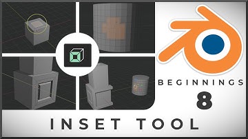 How to use Inset Tool in Blender - Tutorial 8: BLENDER BEGINNINGS