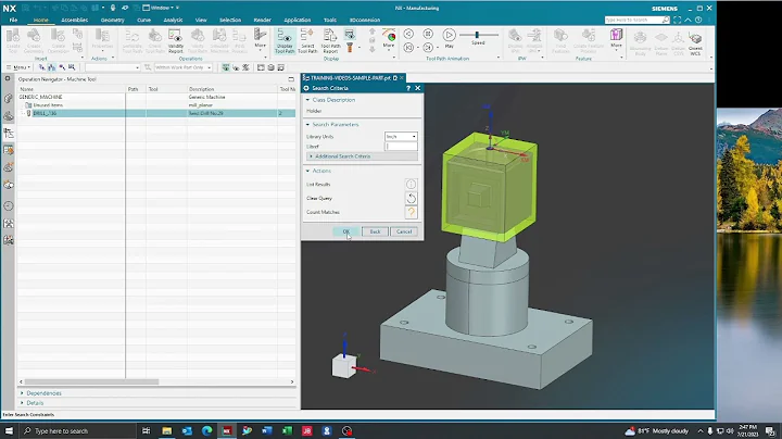 Siemens NX 2206    How To Add A Tool Holder