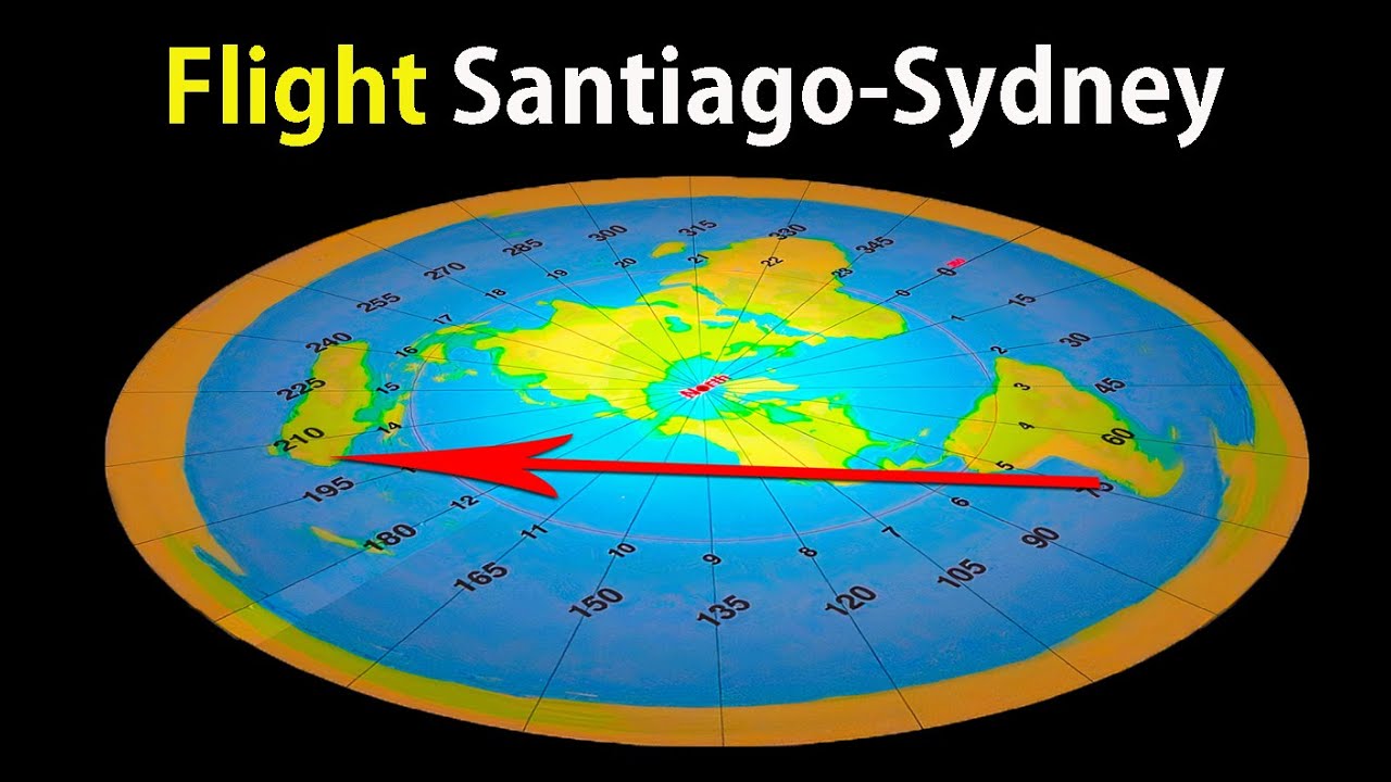 Flight Santiago to Sydney Proves FLAT EARTH MAP CORRECT