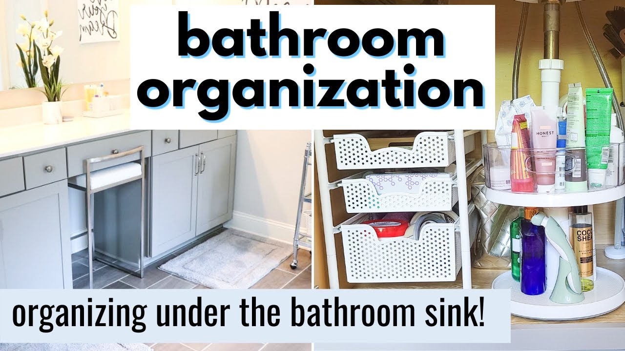 Bathroom Organization: How to Organize Under the Cabinet 