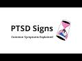 What are the most common symptoms of PTSD?