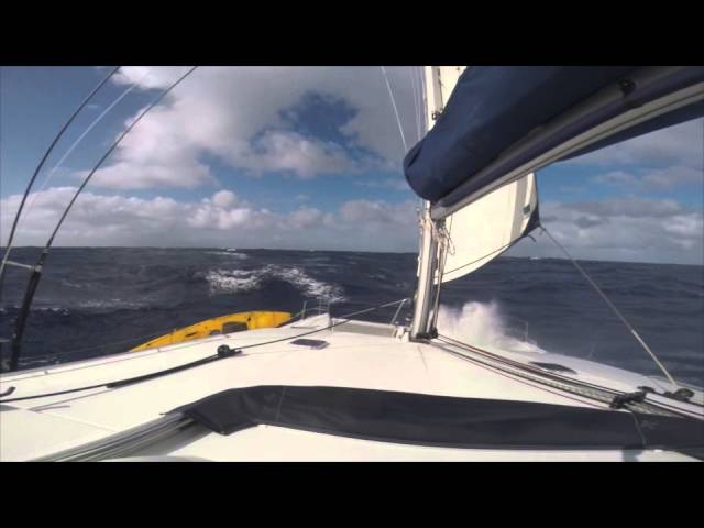 Lagoon 440 Sailing FORCE 8 Winds