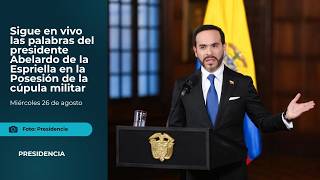 Presidente Abelardo de la Espriella habla en la posesión de la cúpula militar