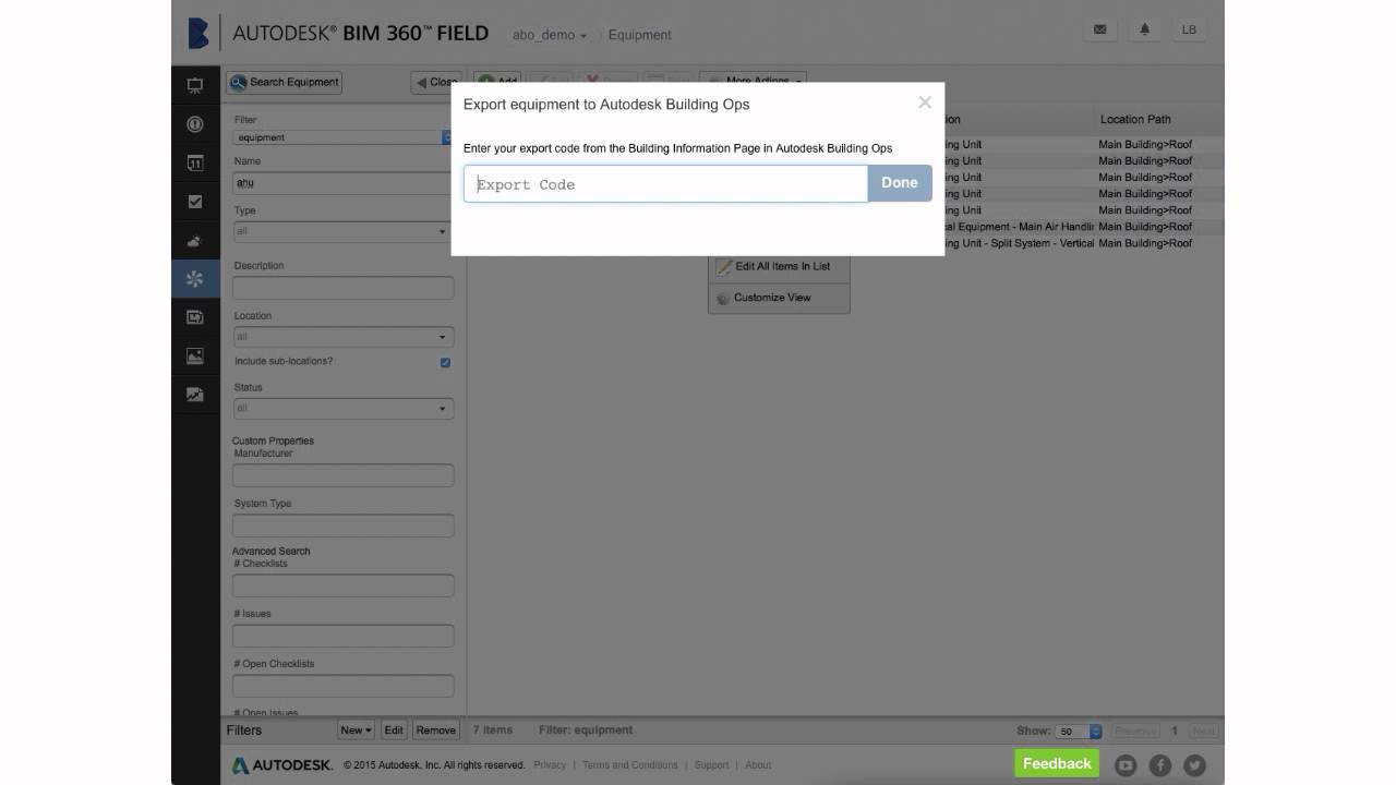 How Do I Export Equipment from BIM 360 Field? - YouTube