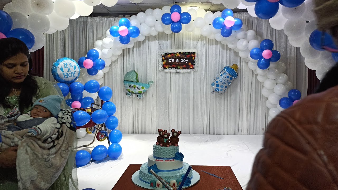 Naming Ceremony Theme Decoration By #jmdeventsgwl balloon decoration ideas  for birthday - YouTube