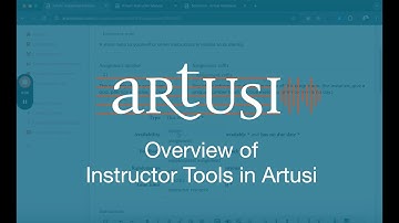Overview of Instructor Tools in Artusi