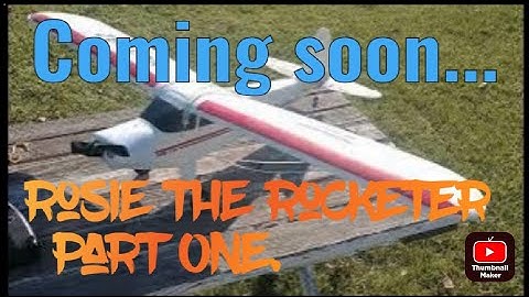 Hobbyzone Super Cub Transformation to Rosie the Rocketer.
