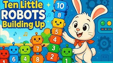 Ten Little Robots Building Up | Fun Counting Song for Kids