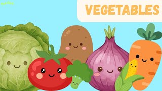 Learn Vegetables Names For Toddlers | Homeschooling | English learning vocabulary for kids | speech 