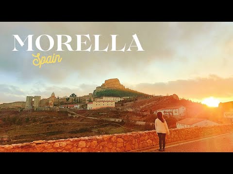 [4K] MORELLA, Spain, Best DAY TRIP, Cozy CHRISTMAS in a Valencian Village, Travel Vlog