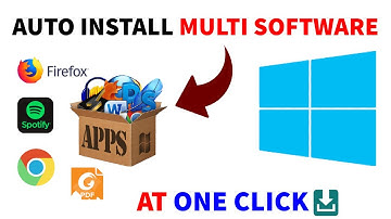 How to Install Multiple Software in One Click? || Auto Install Multiple Software in PC / Laptop