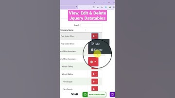 Secret to View, Edit & Delete #Jquery #Datatables plugin data using aspdotnetcore 7 via #asmak9