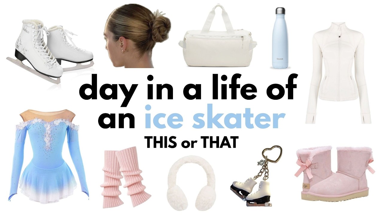 THIS or THAT | Day in a life of an ICE SKATER ⛸️❄️🩵