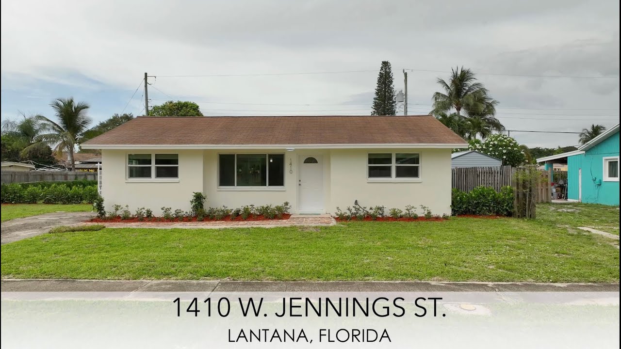 1410 W Jennings St  Lantana, FL - NEW LISTING