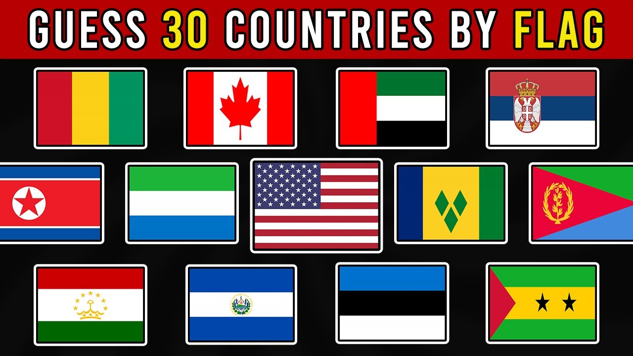 Guess the flag, IMPOSSIBLE level: There will be 30 countries for