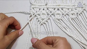 Macrame Table Runner Tutorial | NEW Pattern