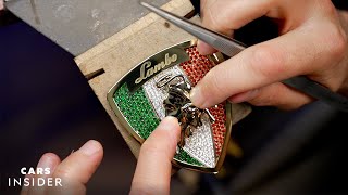 Diamond Encrusting A Lamborghini Badge | Cars Insider