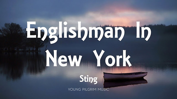 Englishman in New York Lyric Video version - Lyric Video performance video thumbnail