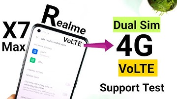 Realme X7 Max Dual sim 4G VoLTE support test working or not 🔥🔥🔥