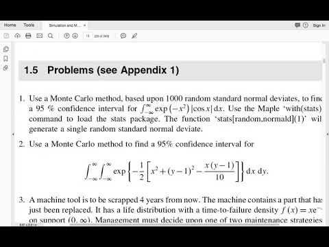 Monte Carlo Simulation - single & double integral
