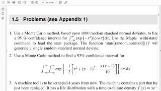 Monte Carlo Simulation - single & double integral