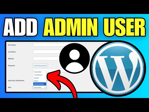 How To Create New User in WordPress Website (Add Admin)