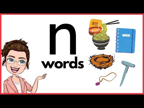 WORDS THAT START WITH LETTER Nn | 'n' Words | Phonics | Initial Sounds | LEARN LETTER Nn