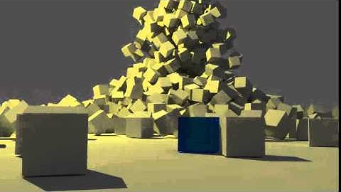 Falling Cubes Blender Animation (Video 2)