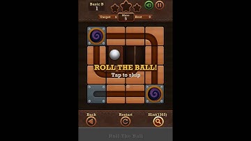 Roll The Ball Slide Puzzle 2 - Moves Basic B Level 1 Walkthrough