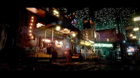 Level 87 Rooftop Market-Unreal Engine 5 Environment