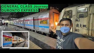 MUMBAI to DELHI : General Class Journey in Premium DURONTO Express | FEB 2022
