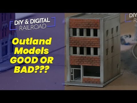Outland Models Railway Colored Modern City Building 4-Story Office White N Scale 