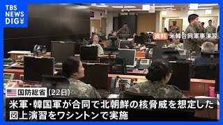 米韓両軍が“北の核の脅威”を想定した合同図上演習実施　北朝鮮側が反発するおそれも｜TBS NEWS DIG