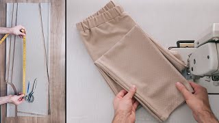 ✅ Cut and sew pants in [5] simplified steps ❤