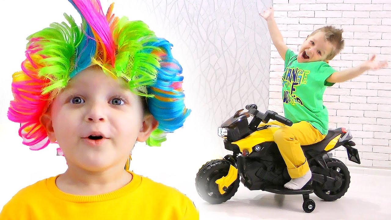 Max Play with Magic Make Up Toys and Ride on Mini Sport Bike for kids