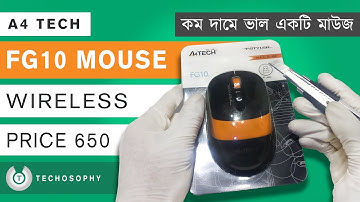 A4TECH FG10 Wireless Mouse Unboxing | FSTYLER | 2.4G Wireless Mouse for PC and MAC