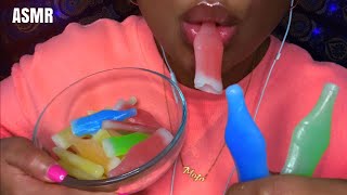 ASMR | Nik-L-Nips Candy Wax Bottles 💙 *Smacking*