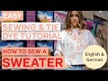 Preview: Sewing pattern for "Sally" sweater | sweater for sewing and batik | simple