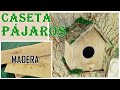 COMO HACER UNA CASITA PARA PÁJAROS RECICLANDO CAJA DE FRUTAS