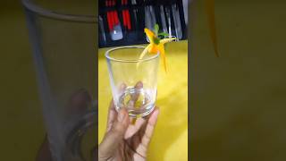 Garnish making for Cocktails 😱Orange🍋Peel Garnish👌 #shorts #art #food #carving #kitchen