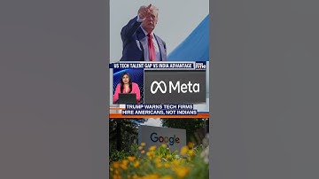 Trump Slams Google & Microsoft for Outsourcing Jobs to India | News9