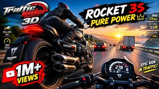 🔥 ROCKET 3S RIDER | 😱OPPOSITE ROAD HIGH SPEED | BIKE GAME 3D 🏍️ #bikerace #foryou #like #ytshort screenshot 2